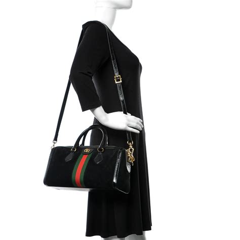 gucci ophidia medium black|gucci ophidia black suede.